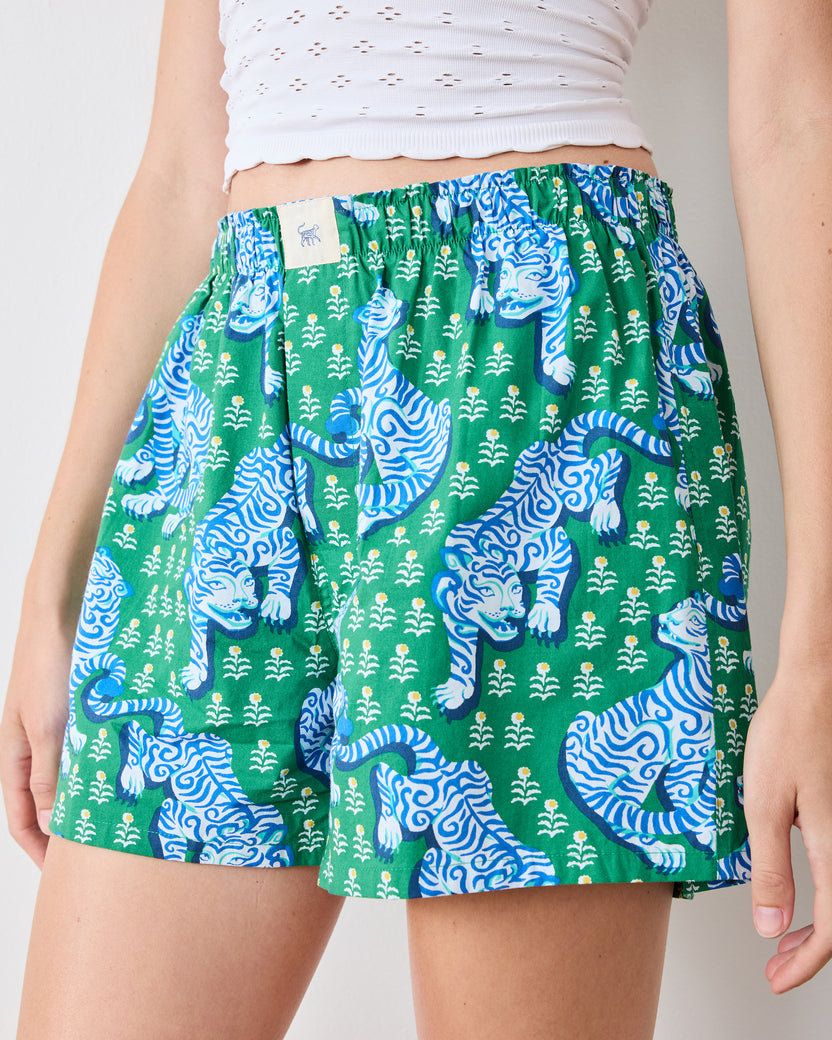 Tiger Queen - Boyfriend Boxer - Jade - Printfresh