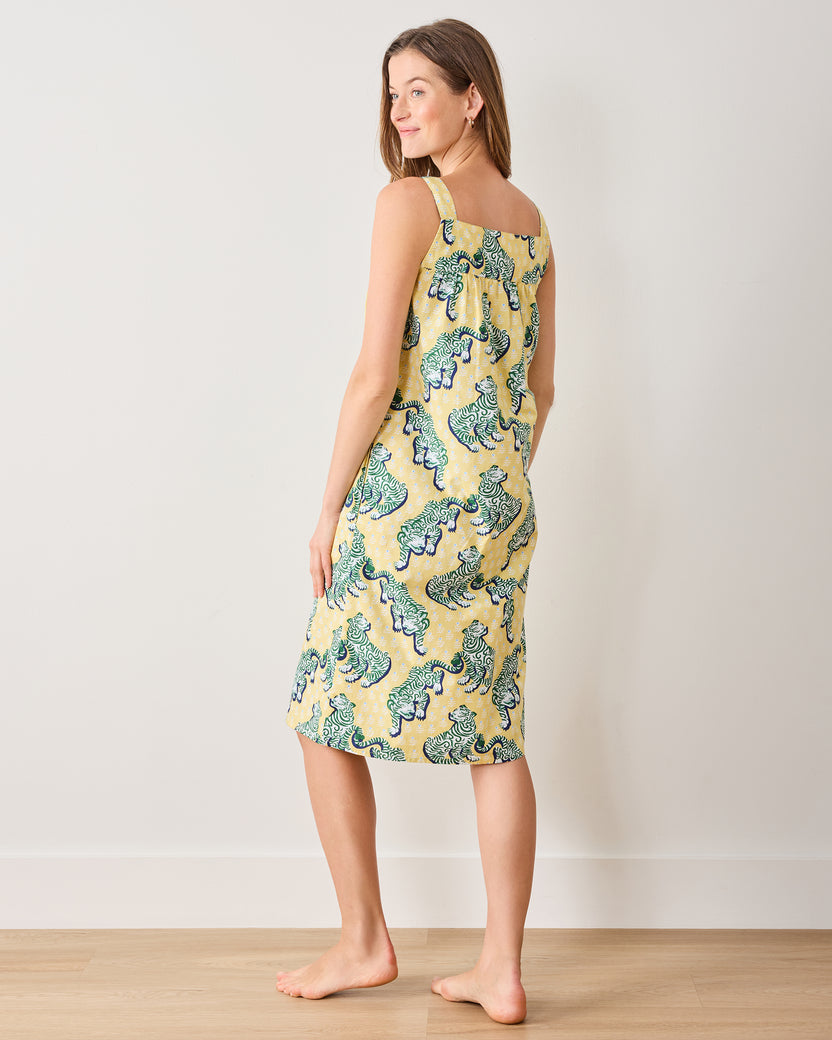 Tiger Queen - Back to Bed Nightgown - Citrine - Printfresh
