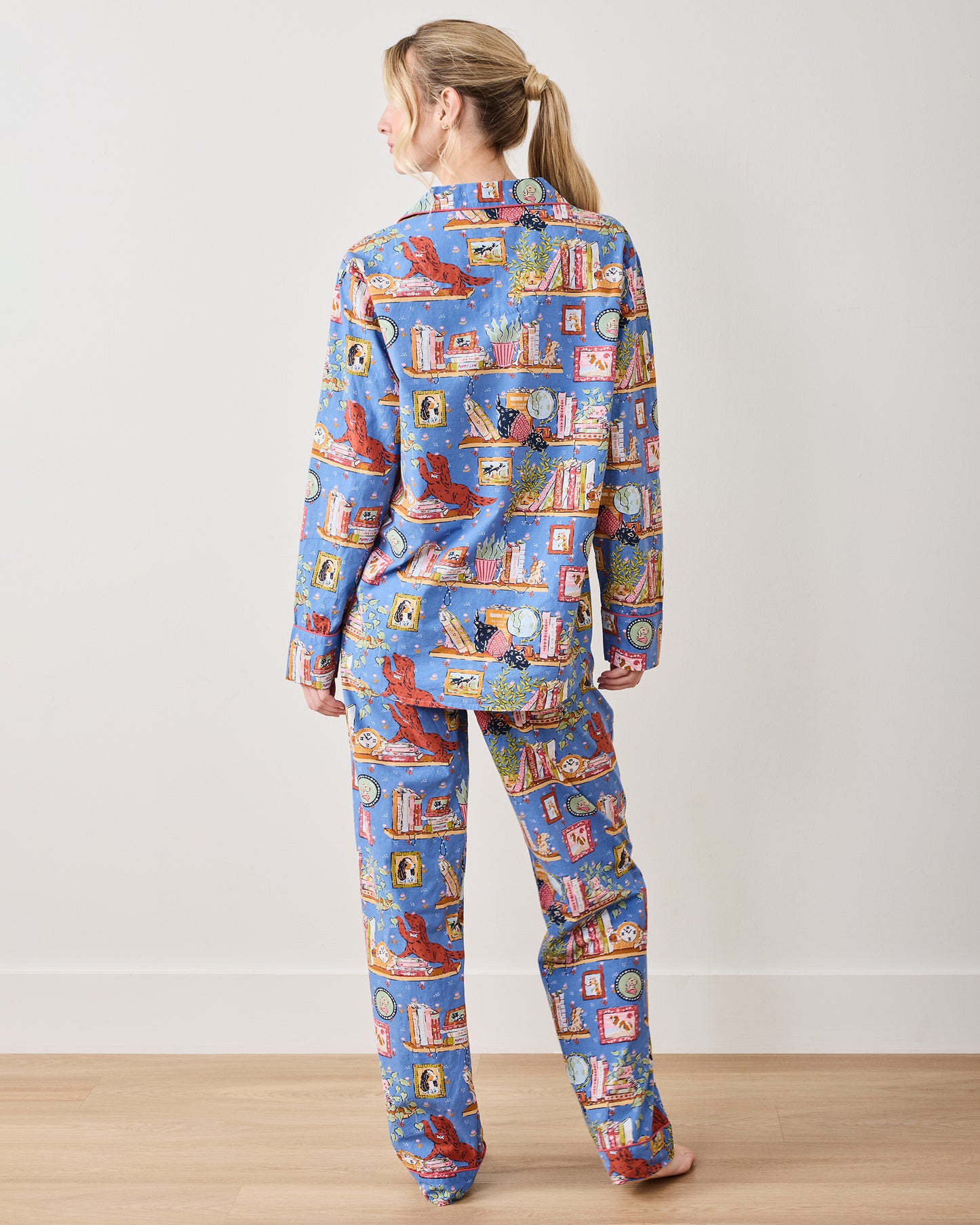 Unleashed Stories - Long PJ Set - Bookkeeper Blue - Printfresh
