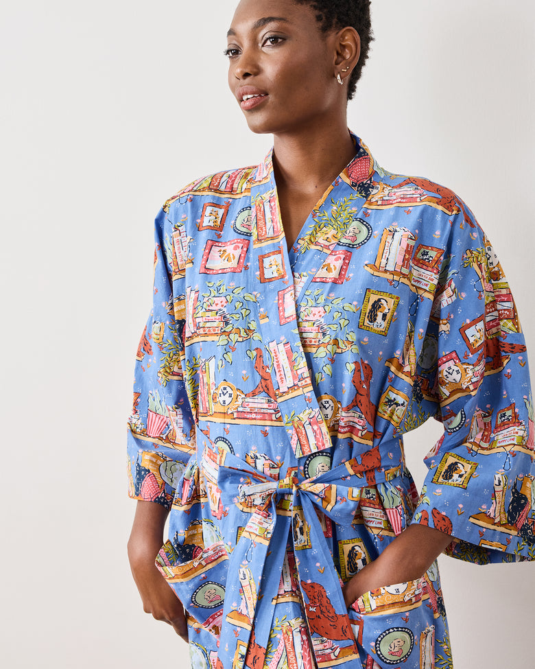 Unleashed Stories - Robe - Bookkeeper Blue - Printfresh