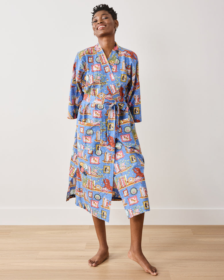 Unleashed Stories - Robe - Bookkeeper Blue - Printfresh