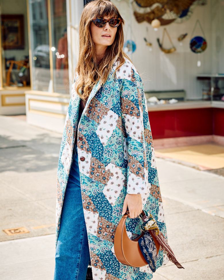 Vintage Patchwork - Wren Jacket - Mocha - Printfresh