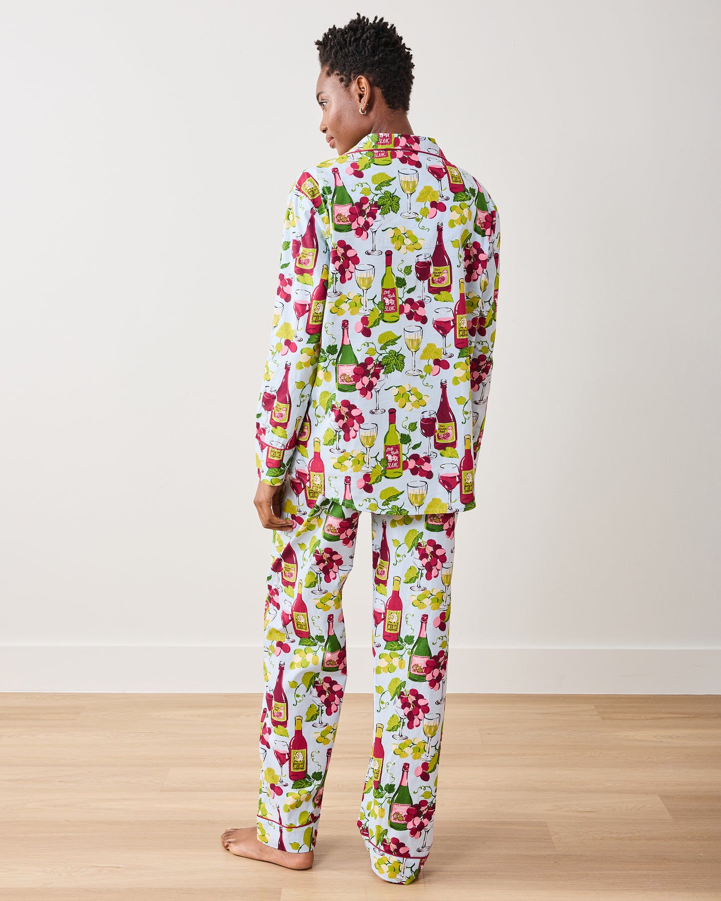 Wine Club - Long PJ Set - Vineyard Sky - Printfresh