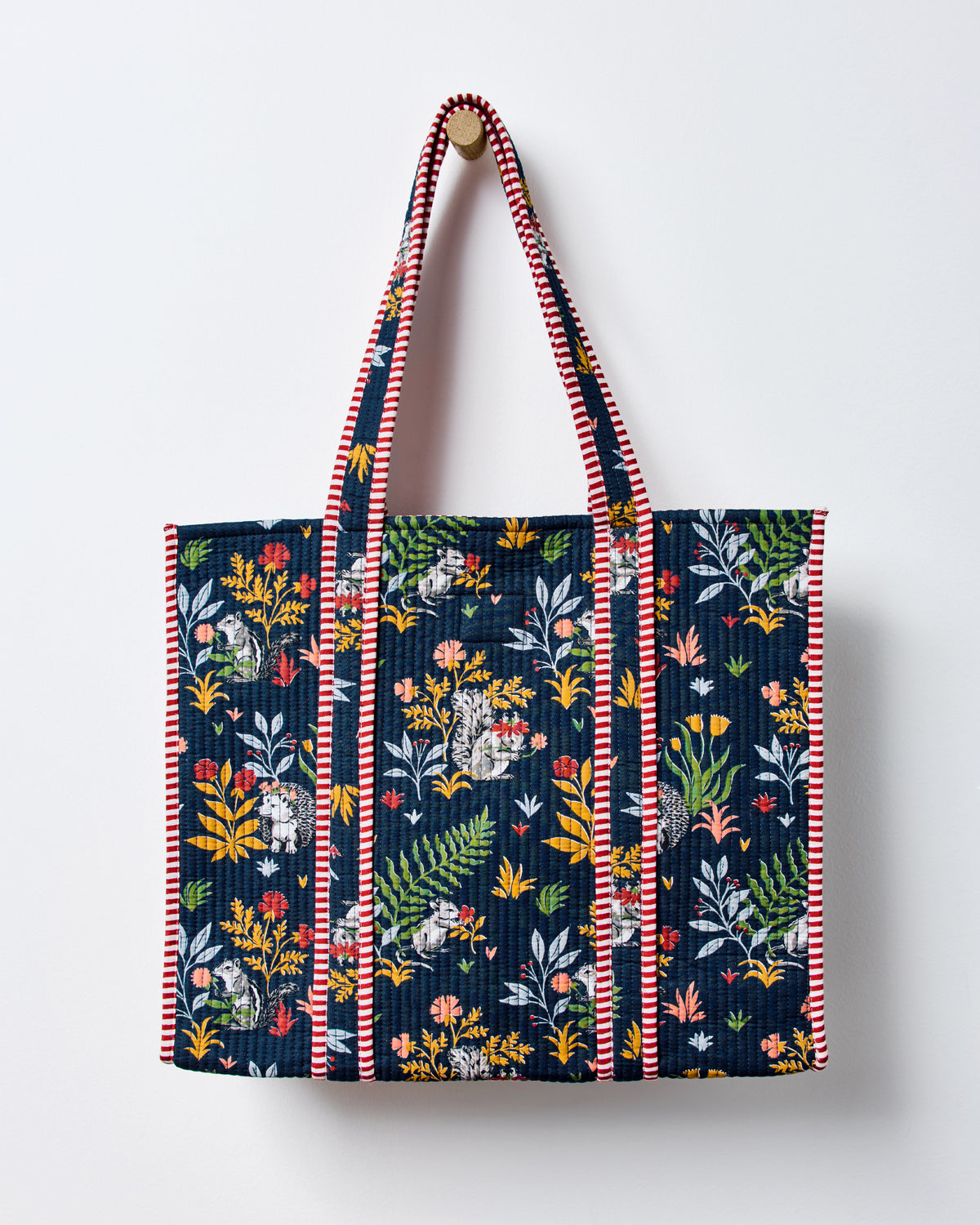 Woodland Critters - The Traveler Tote - Indigo