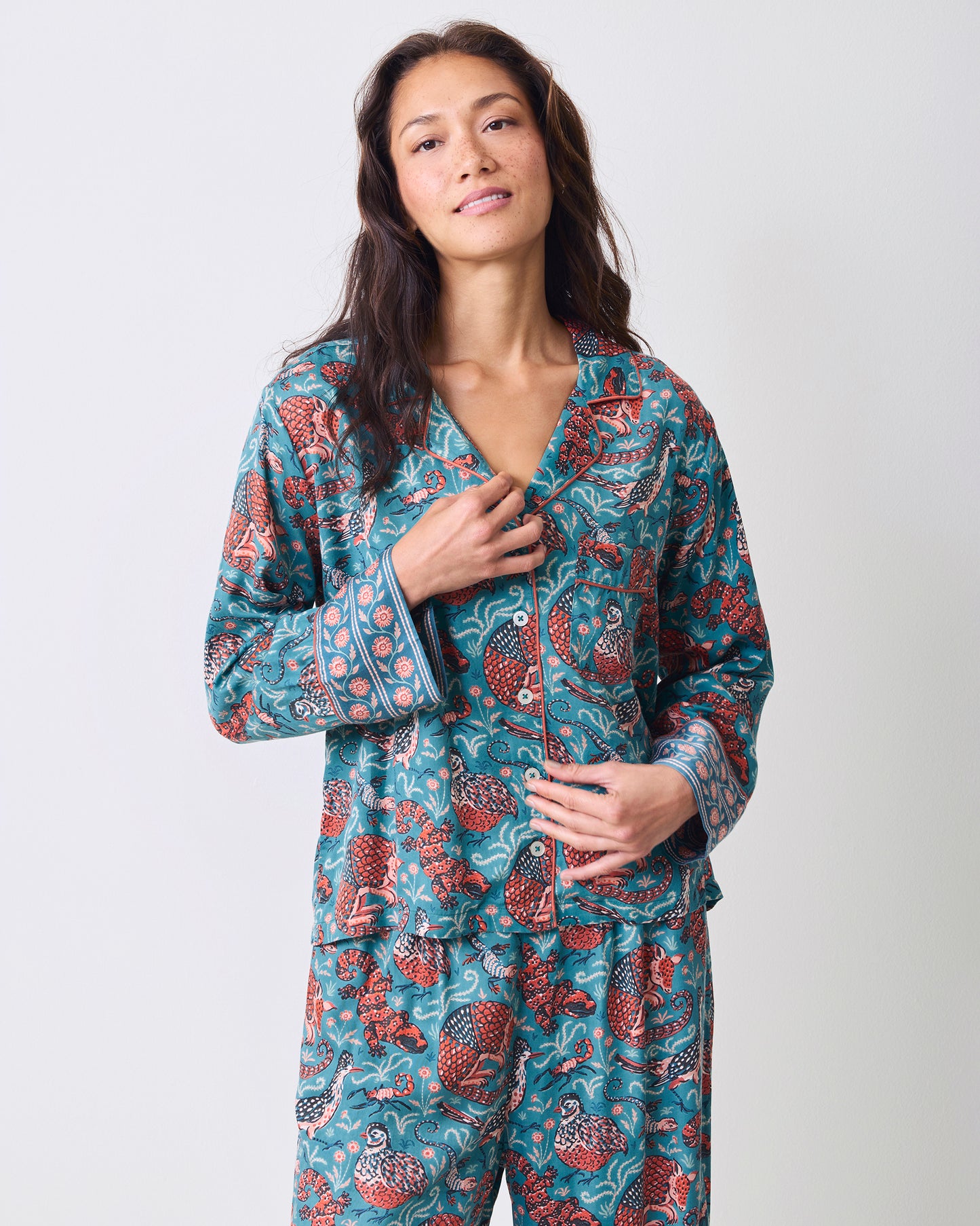 Canyon Critters - Petite Eco Satin Soho Set - Teal