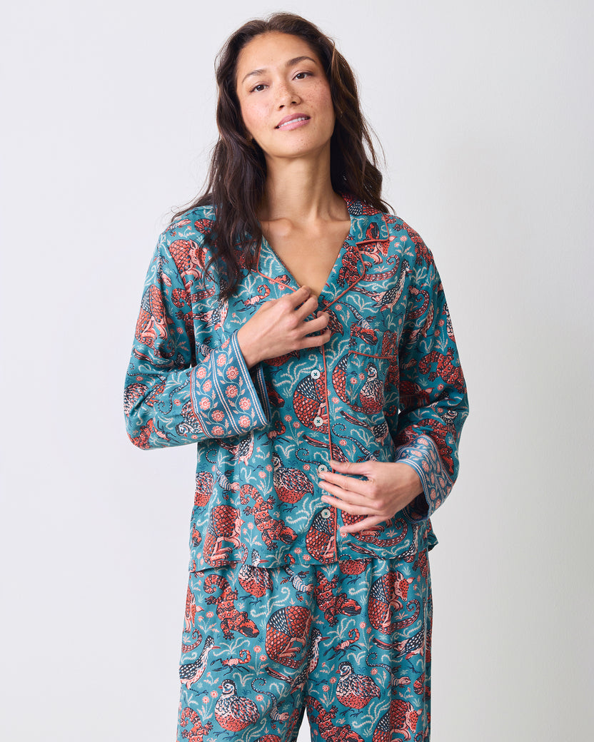 Canyon Critters - Petite Eco Satin Soho Set - Teal
