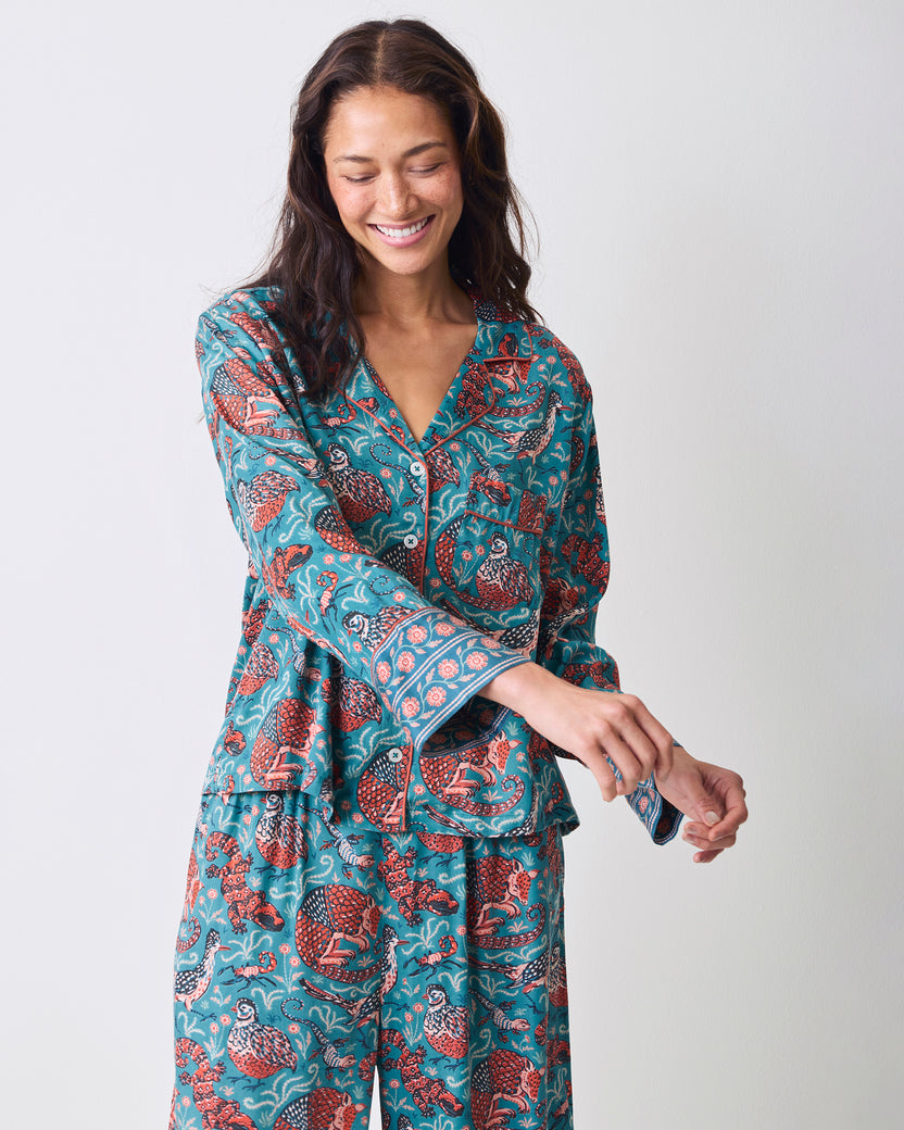 Canyon Critters - Eco Satin Soho Set - Teal