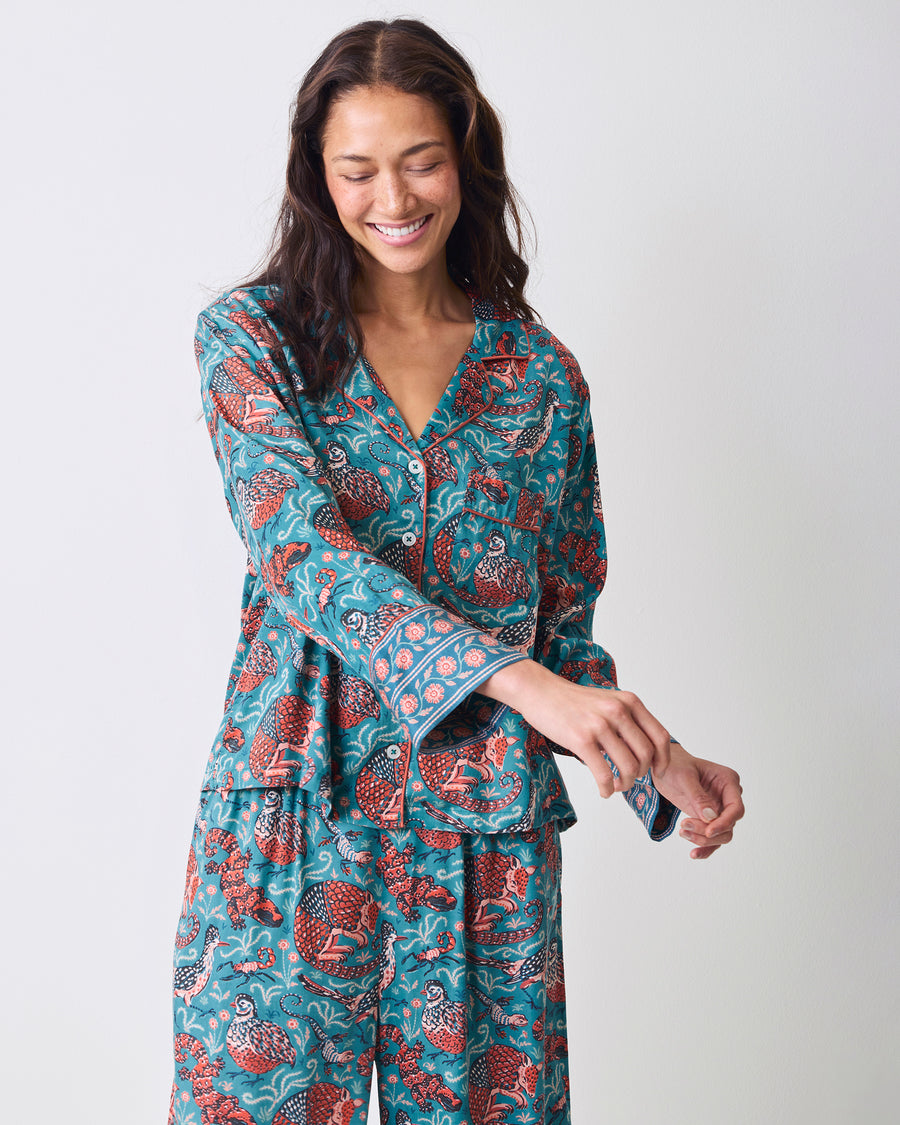Canyon Critters - Eco Satin Soho Set - Teal