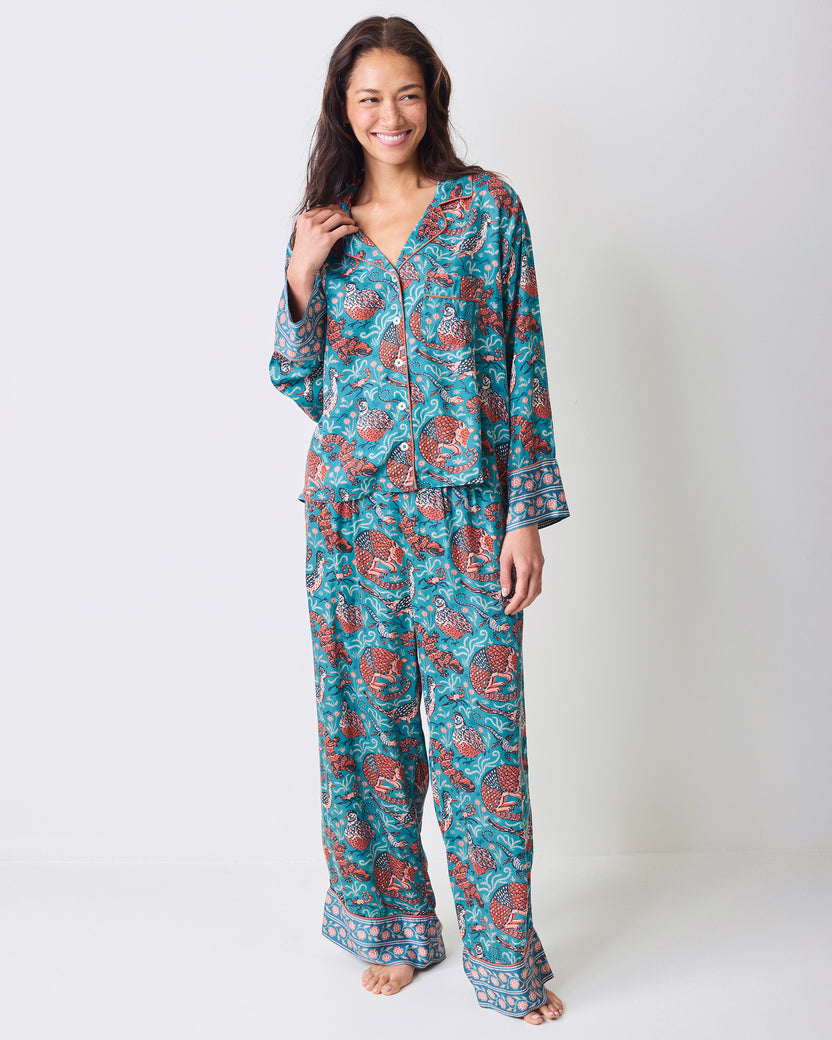 Canyon Critters - Petite Eco Satin Soho Set - Teal