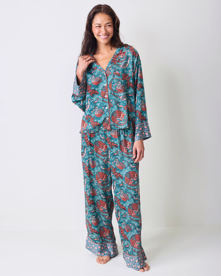 Canyon Critters - Petite Eco Satin Soho Set - Teal