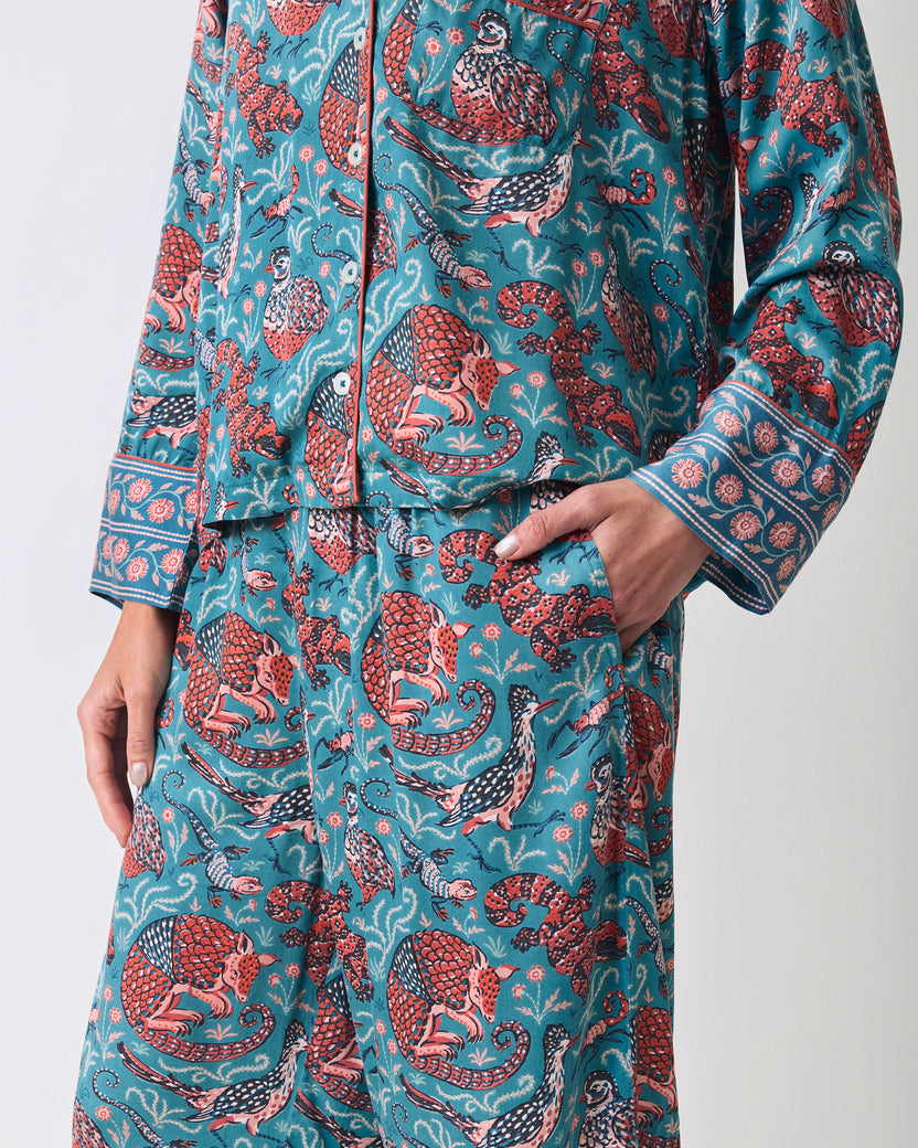 Canyon Critters - Eco Satin Soho Set - Teal