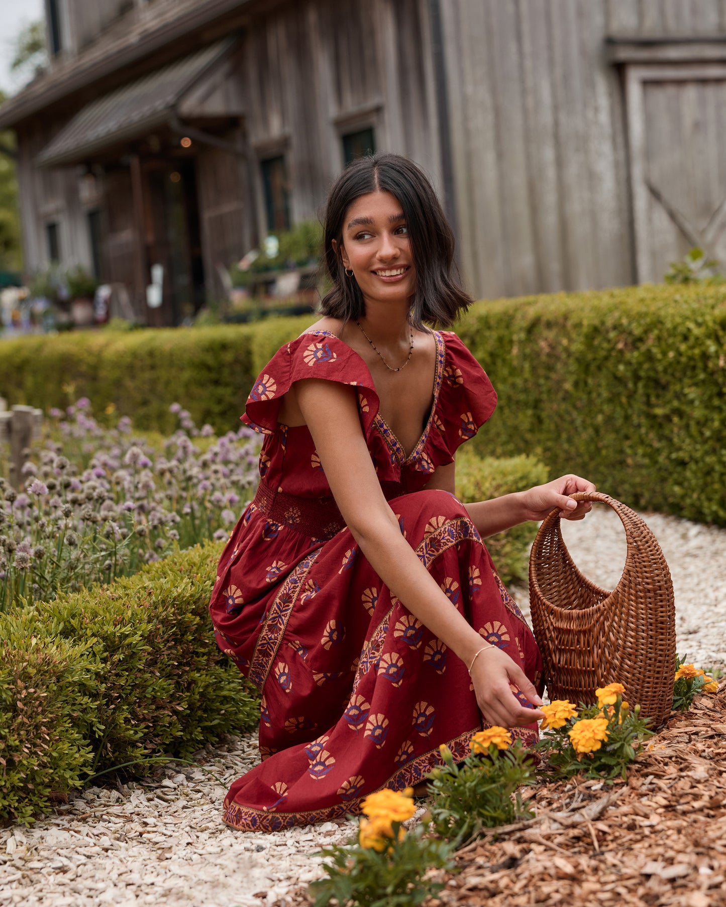 Canyon Wildflower - Cordelia Dress - Red Rock