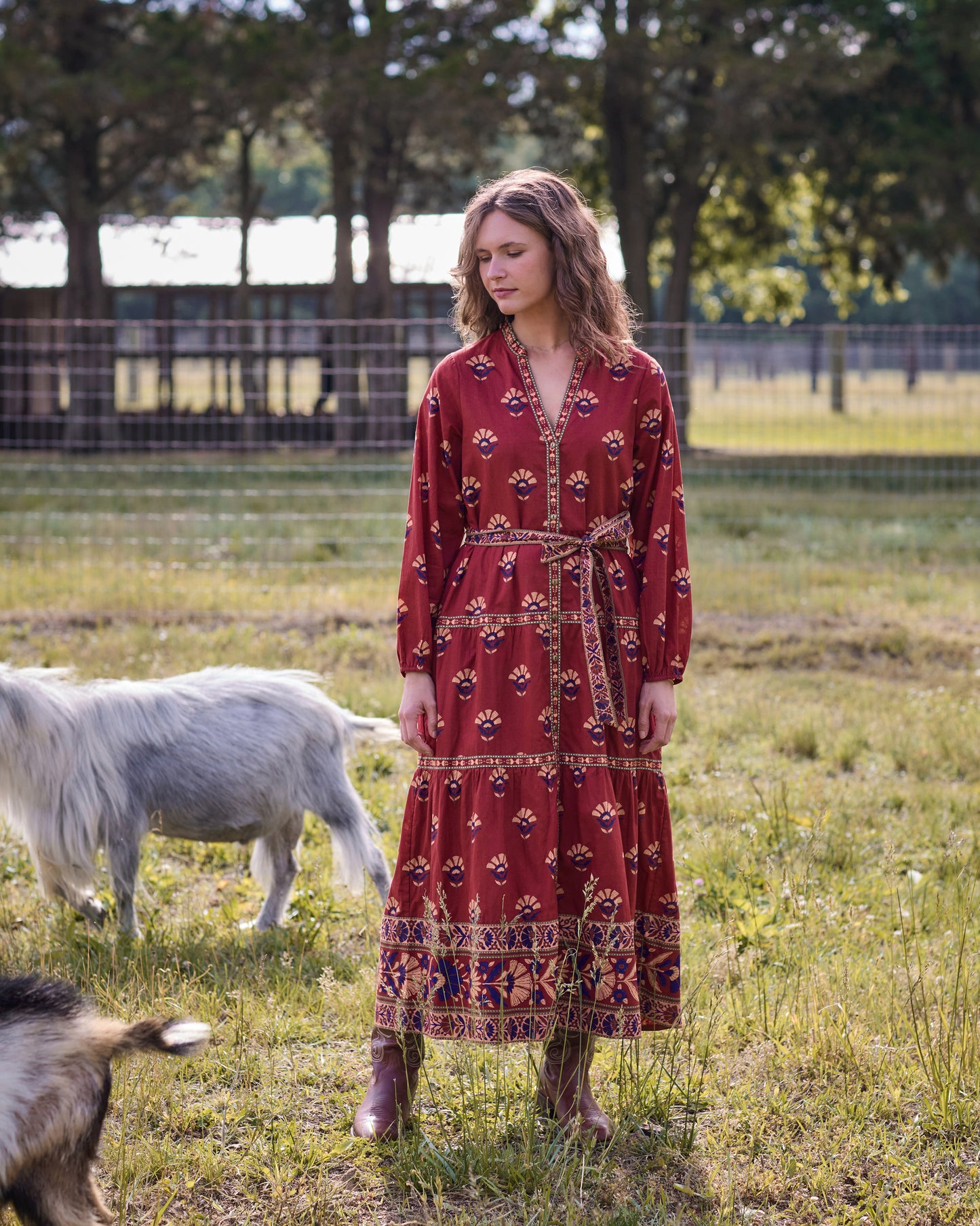 Canyon Wildflower - Maybelle Dress - Red Rock