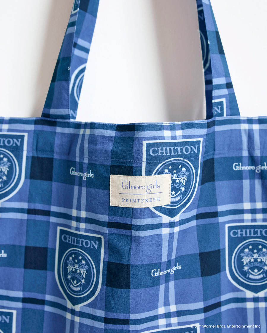 Chilton Plaid - Go To Tote - Rory Blue