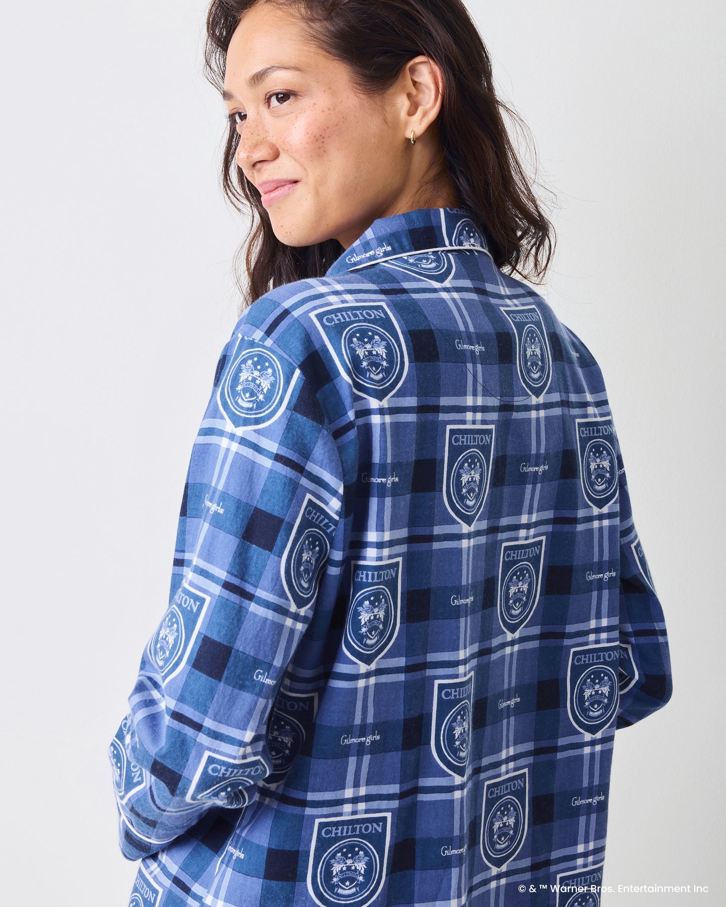 Chilton Plaid - Lightweight Flannel Long PJ Set - Rory Blue