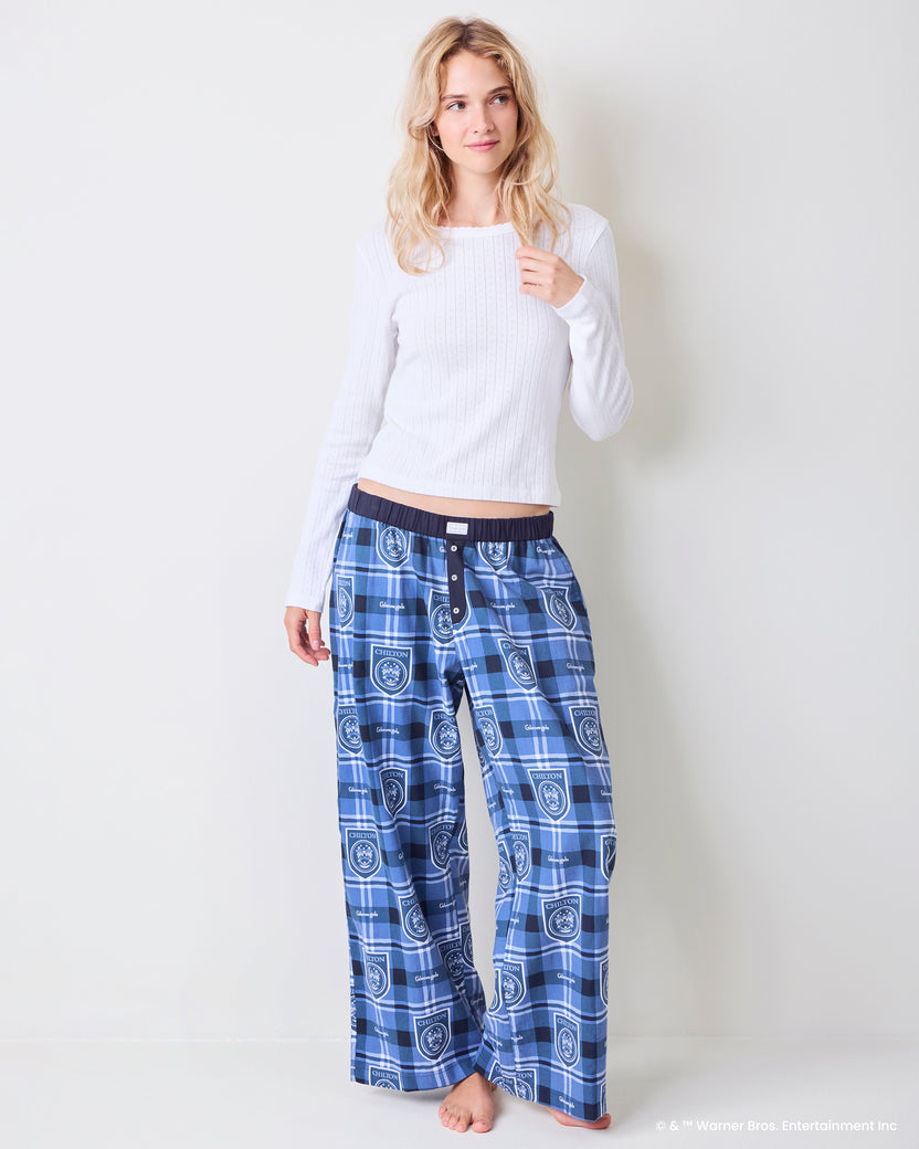 Chilton Plaid - Nola PJ Pants & Pouch Bundle - Rory Blue