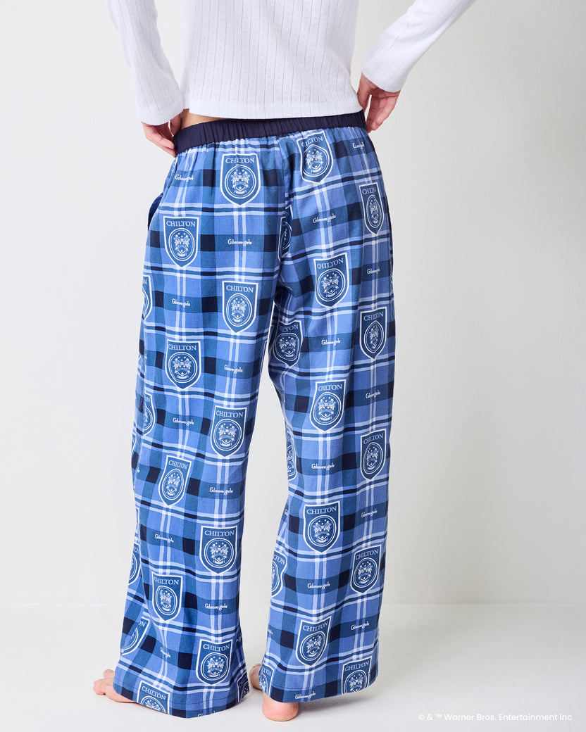 Chilton Plaid - Nola PJ Pants & Pouch Bundle - Rory Blue
