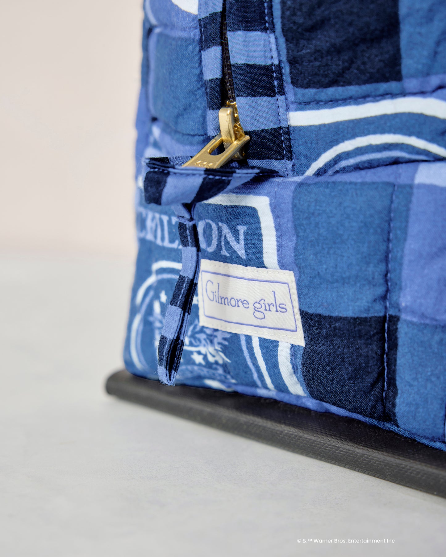 Chilton Plaid - Quilted Pouch - Rory Blue