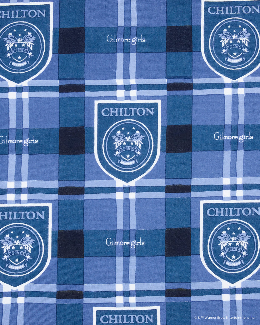 Chilton Plaid - Lightweight Flannel Long PJ Set - Rory Blue