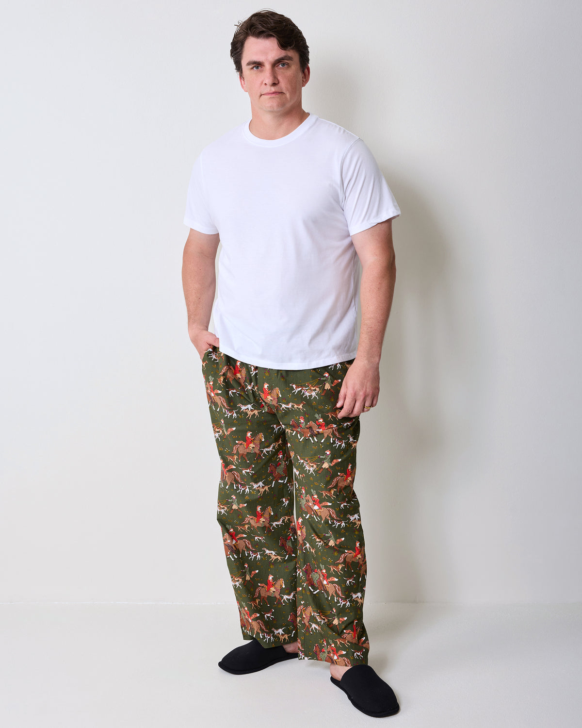 Fox & Hounds - Men’s Long PJ Pants - Pine Grove