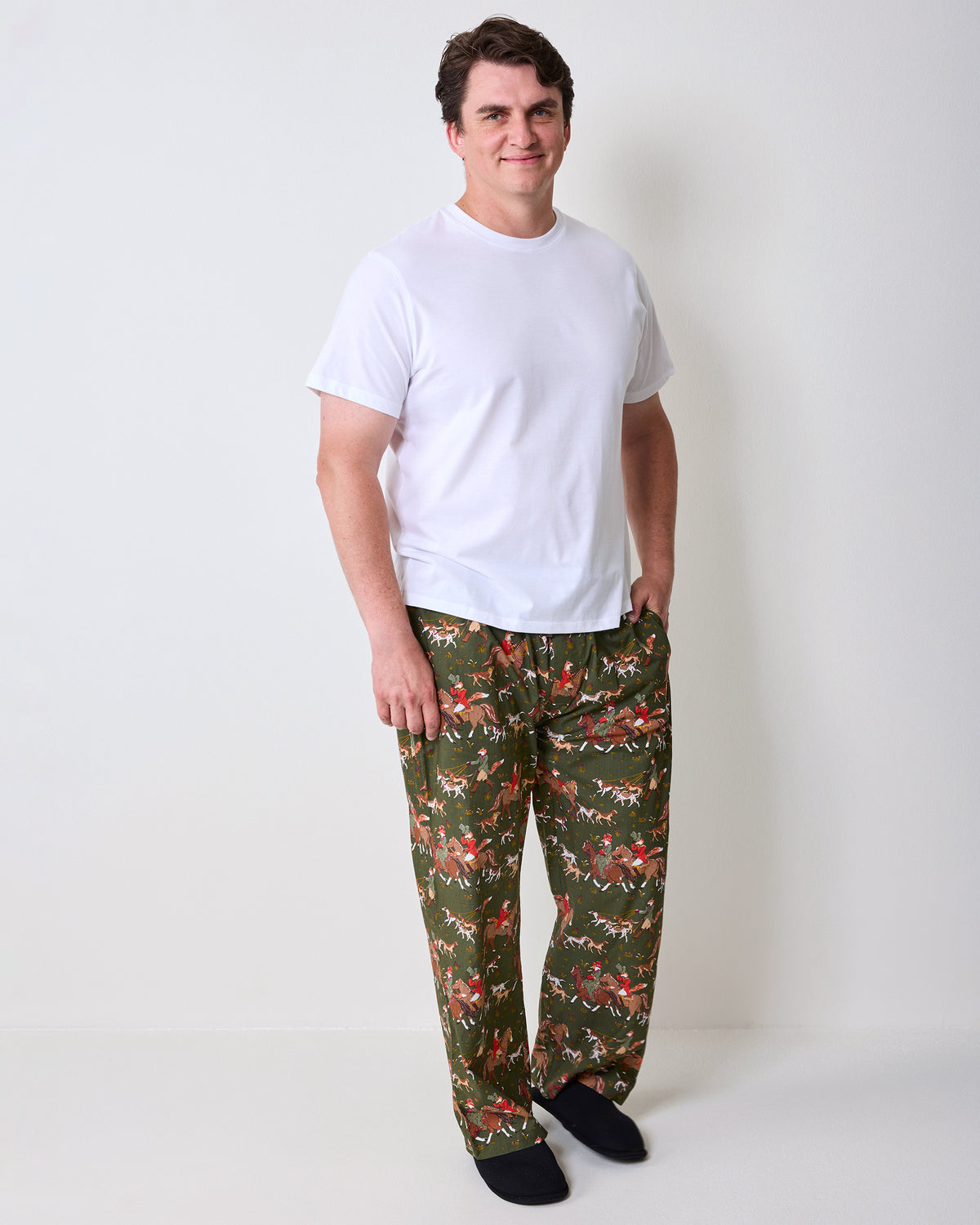 Fox & Hounds - Men’s Long PJ Pants - Pine Grove
