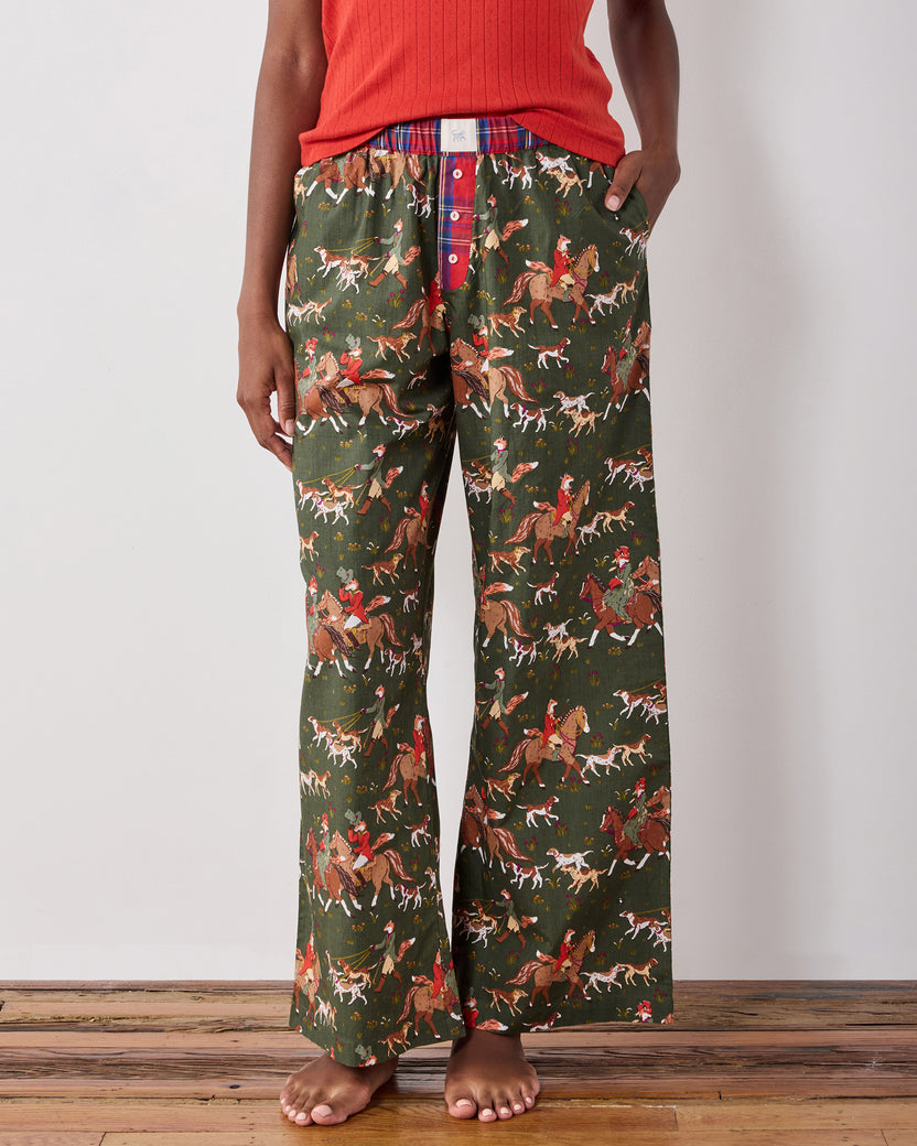 Fox & Hounds - Petite Nola PJ Pants - Pine Grove