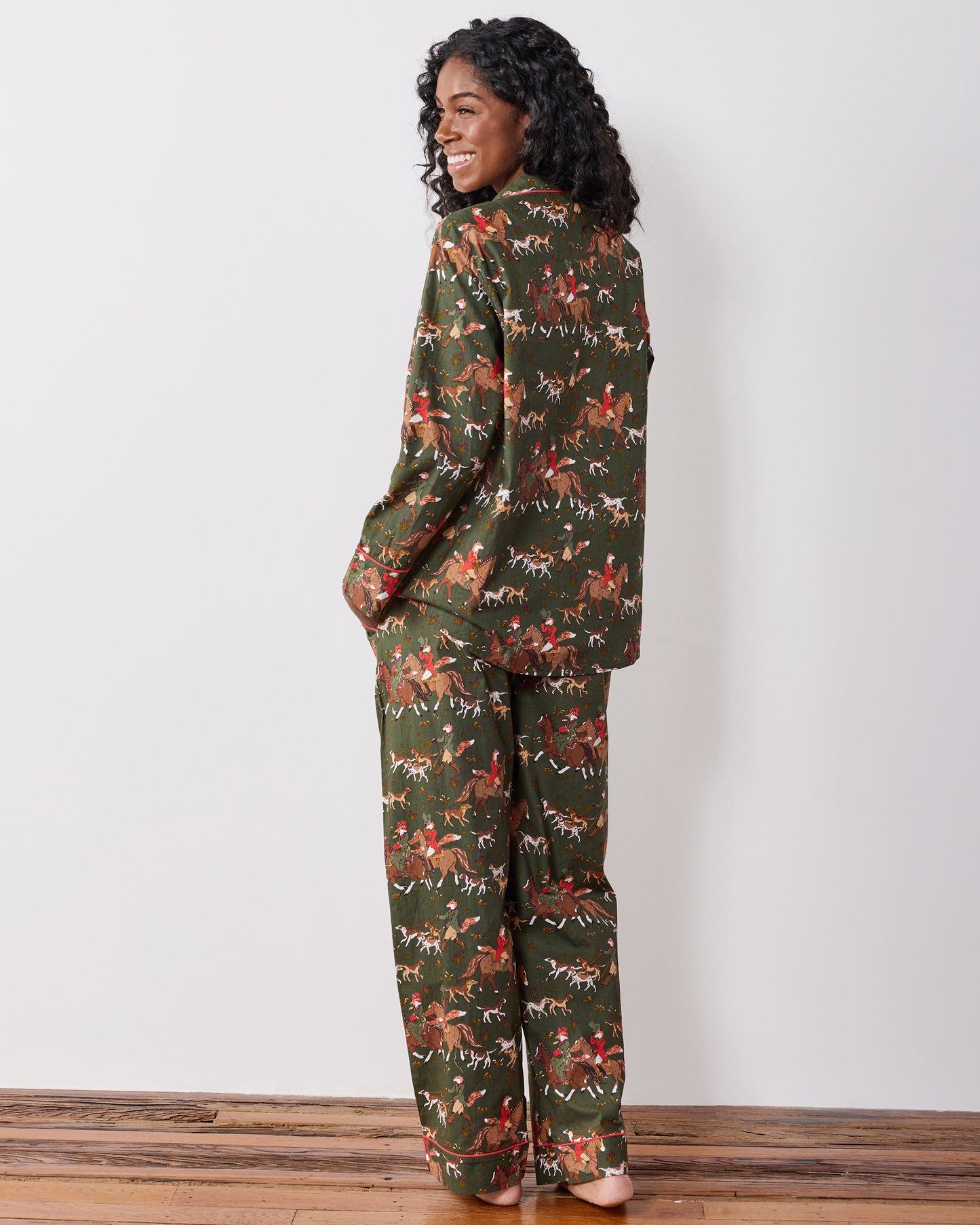 Fox & Hounds - Long PJ Set - Pine Grove