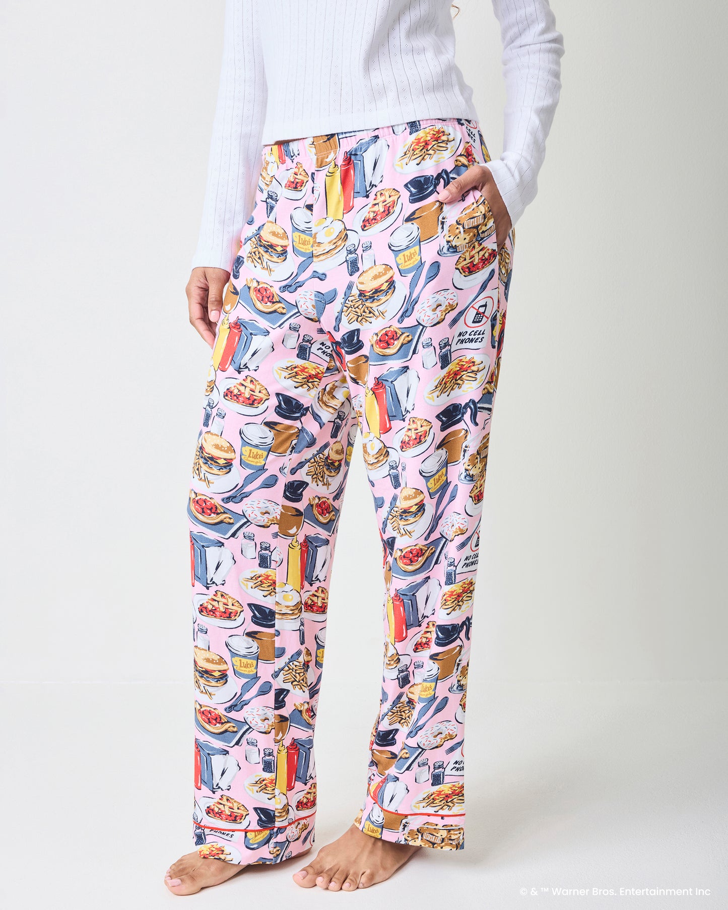 Luke’s Diner - Organic Pima Modal Knit PJ Pant - Lorelai Pink