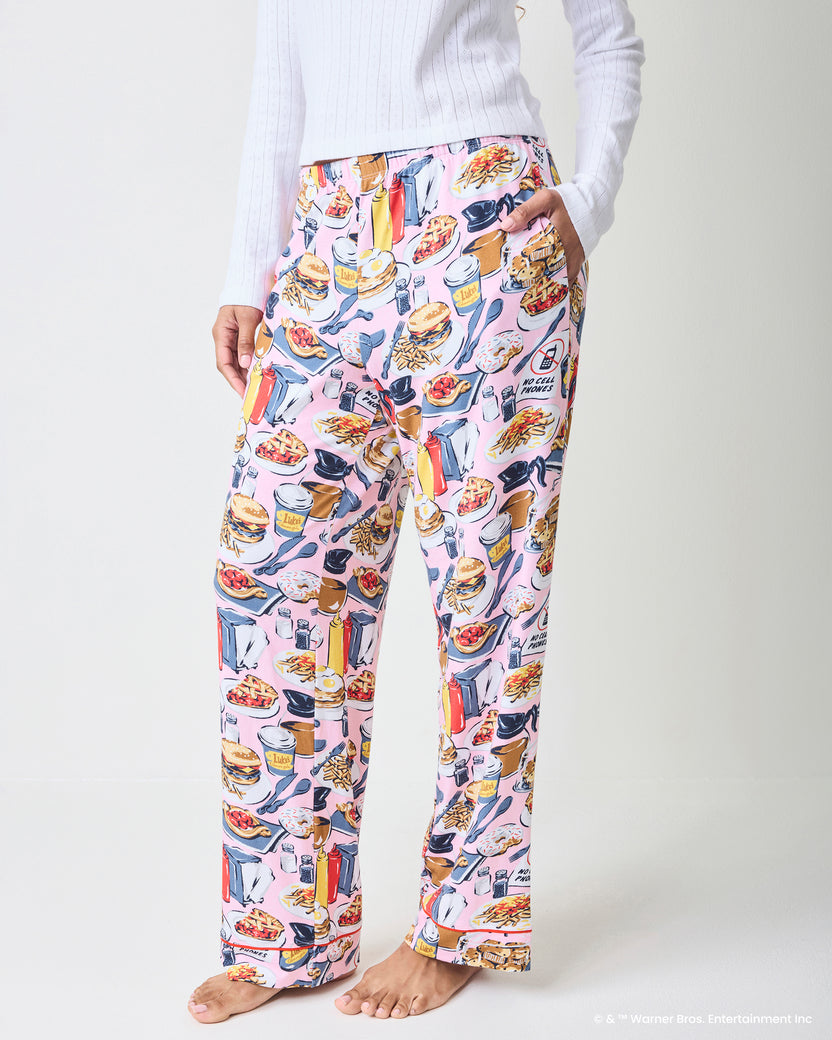 Luke’s Diner - Organic Pima Modal Knit PJ Pant - Lorelai Pink