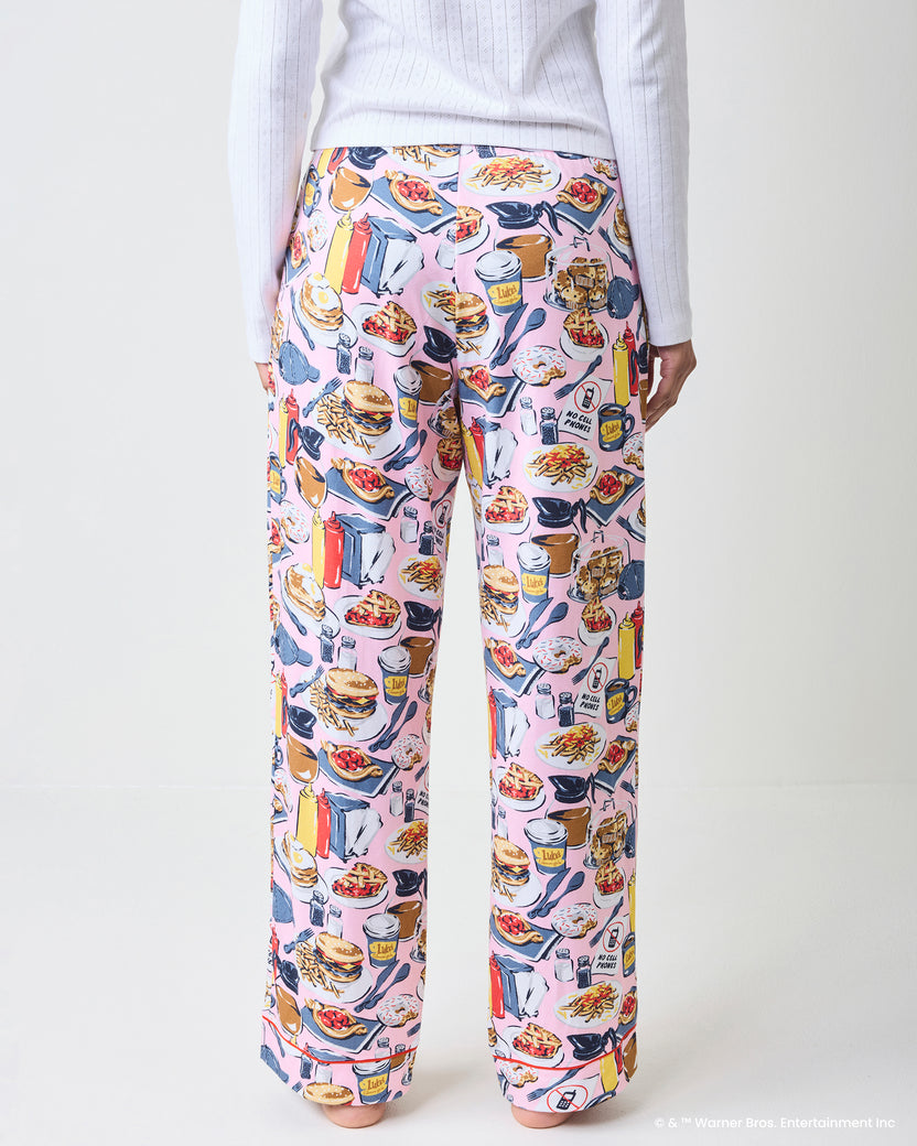 Luke’s Diner - Organic Pima Modal Knit PJ Pant - Lorelai Pink
