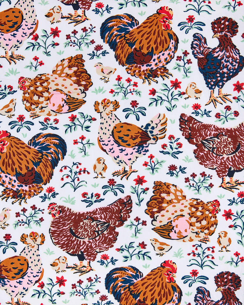 Must Love Chickens - Long PJ Set - Cloud