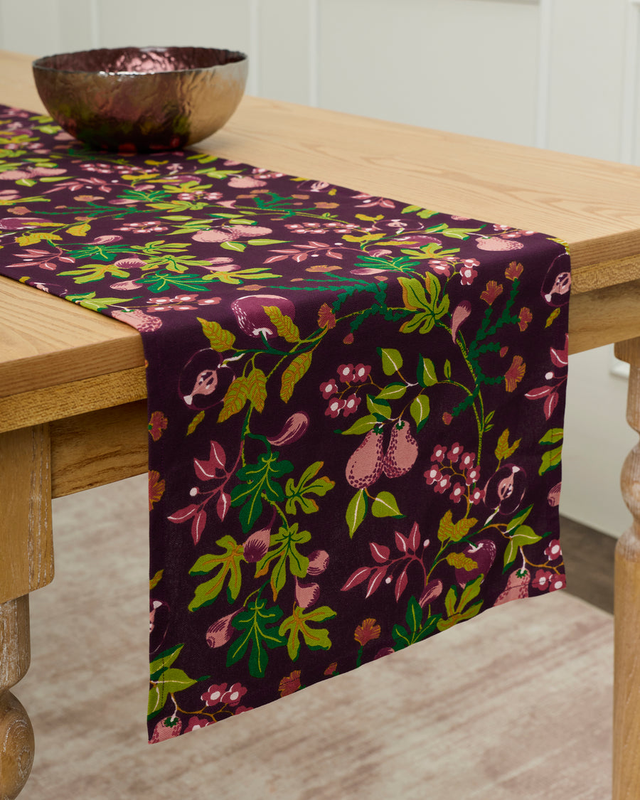 Pomme & Poire - Table Runner - Plum