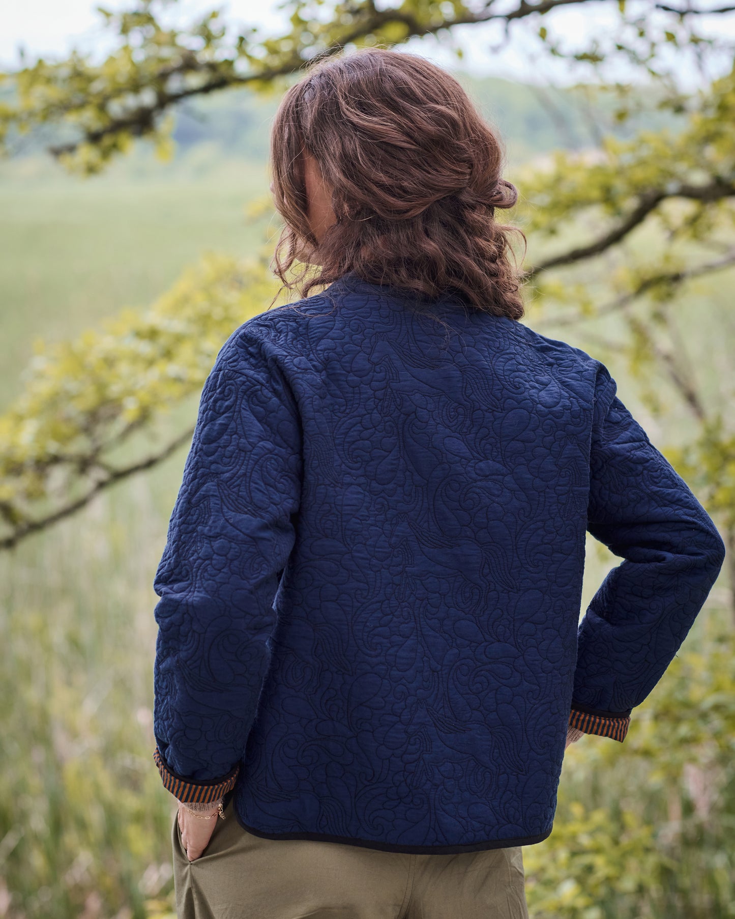 Quilted Equestrian - Elliott Jacket - Vintage Indigo