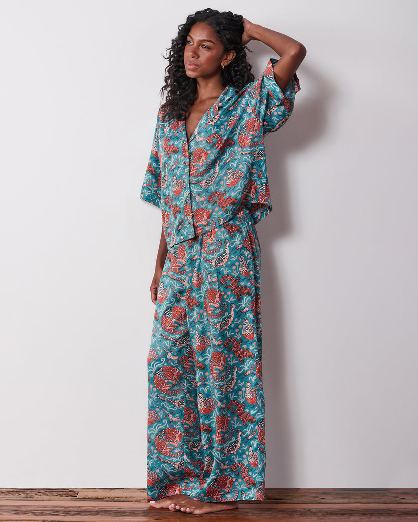 Canyon Critters - Petite Eco Satin Wildest Dreams Set - Teal