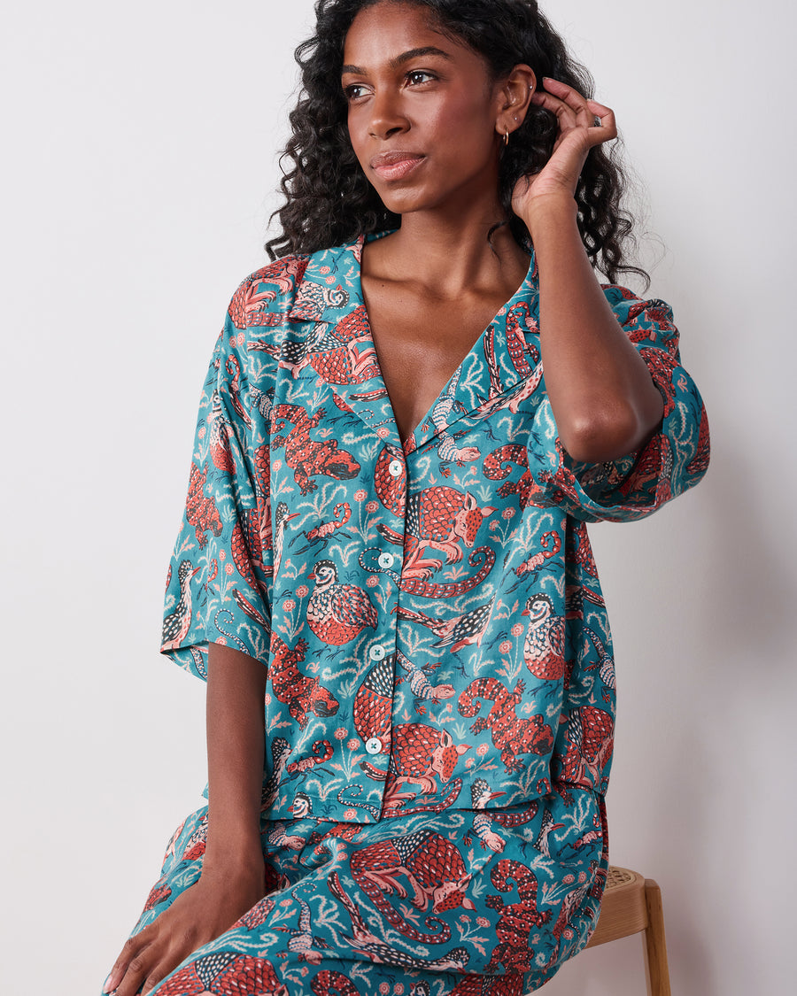 Canyon Critters - Eco Satin Wildest Dreams Set - Teal