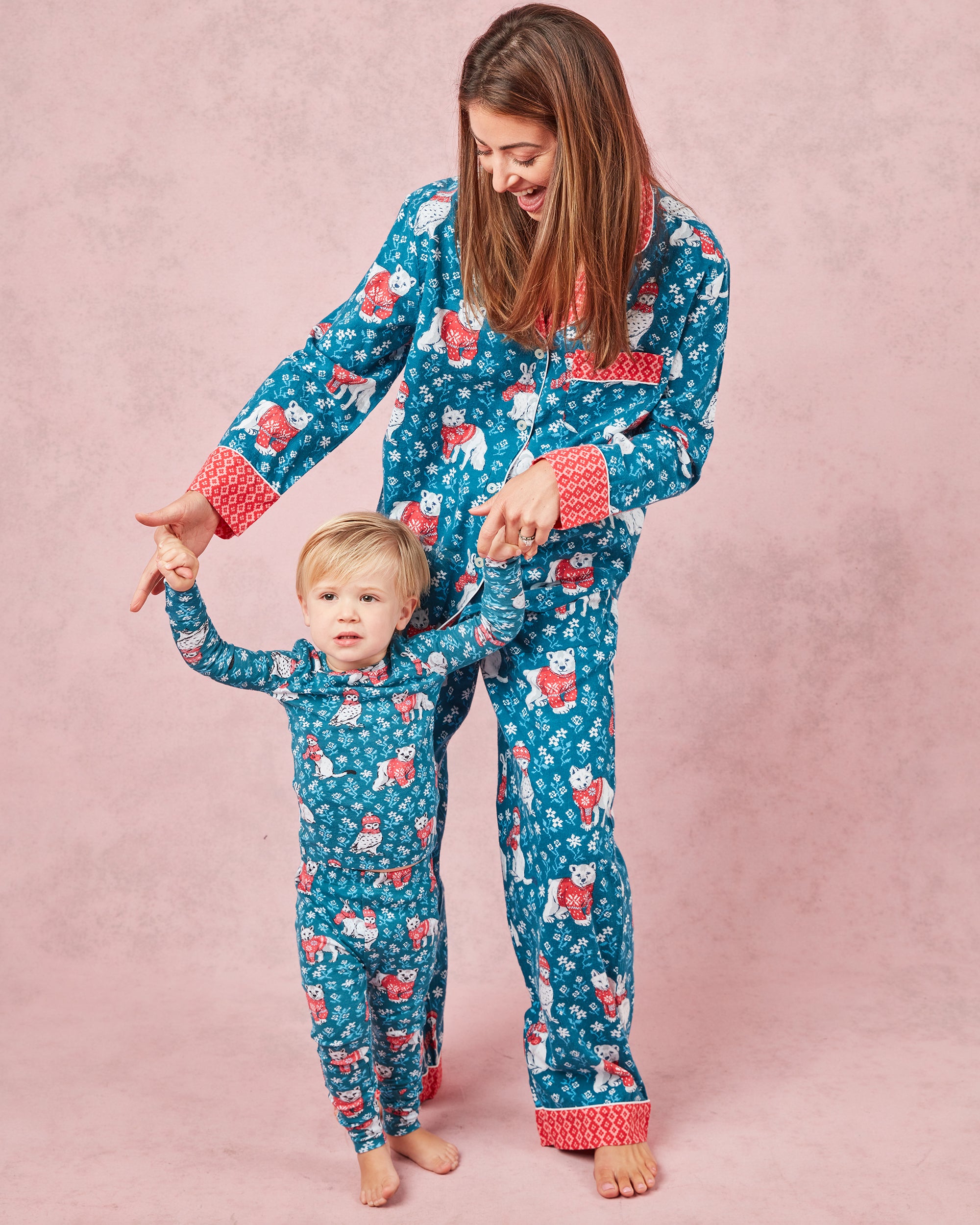 Bundled Up - Kids PJ Set - Navy - Printfresh