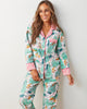 Frisky Firs - Flannel Long PJ Set - Sweet Cream - Printfresh