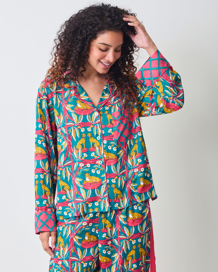 Royal Cheetah - Eco Satin Rittenhouse Set - Ruby & Jade