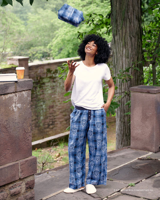 Chilton Plaid - Tall Lightweight Flannel Nola PJ Pants - Rory Blue