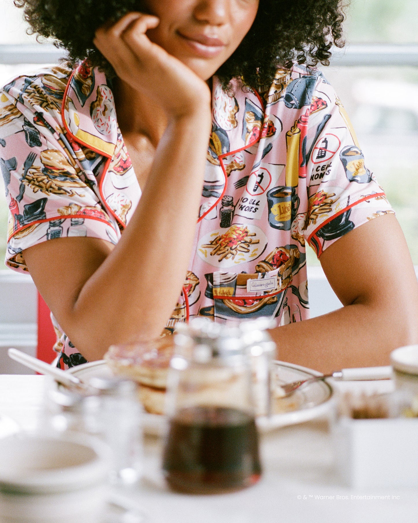 Luke’s Diner - Organic Pima Modal Knit Short PJ Set - Lorelai Pink