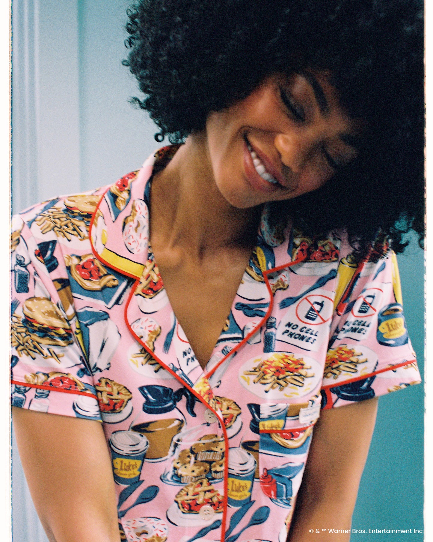 Luke’s Diner - Organic Pima Modal Knit Short PJ Set - Lorelai Pink