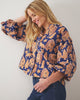 Gingerbread Party - Brentwood Blouse - Classic Navy - Printfresh