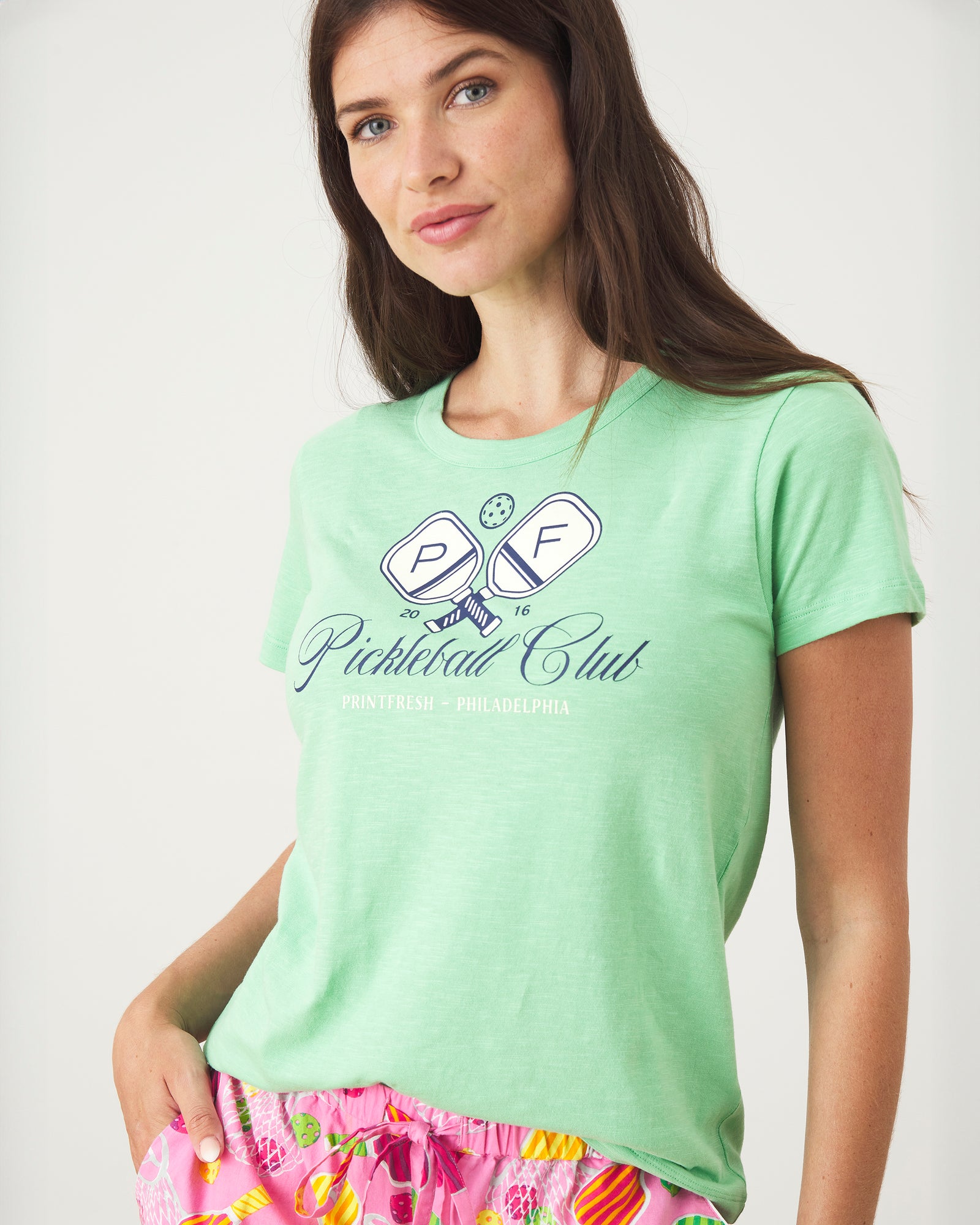 Pickleball Club - Saturday Graphic Tee - Avocado - Printfresh