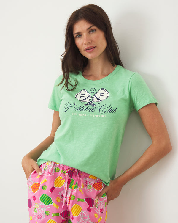 Pickleball Club - Saturday Graphic Tee - Avocado - Printfresh