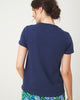 Tennis Club - Saturday Graphic Tee - Navy - Printfresh