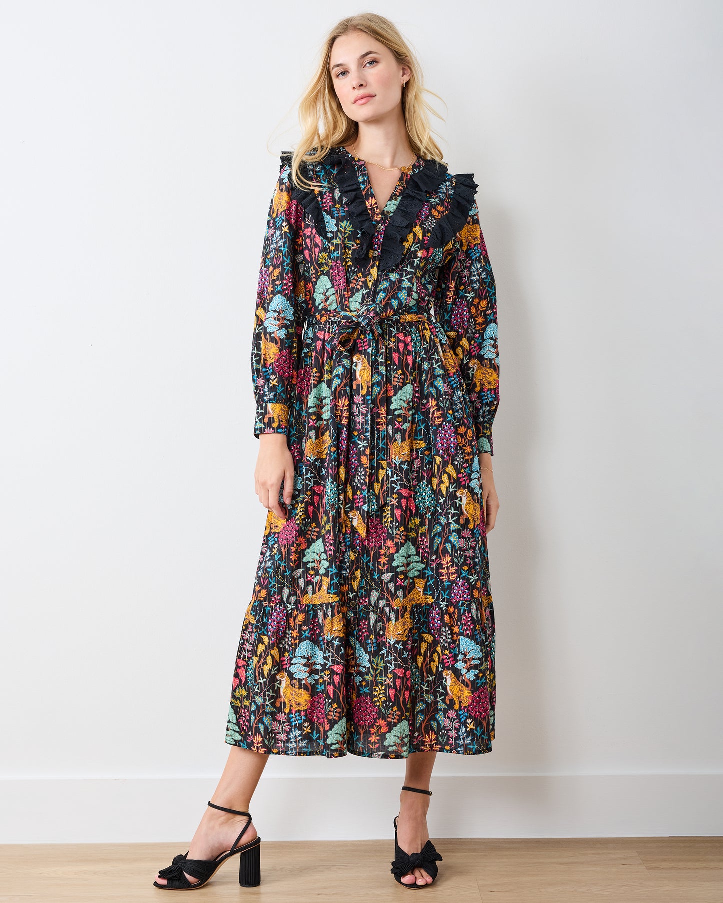 Garden Menagerie - Macy Dress - Ink - Printfresh