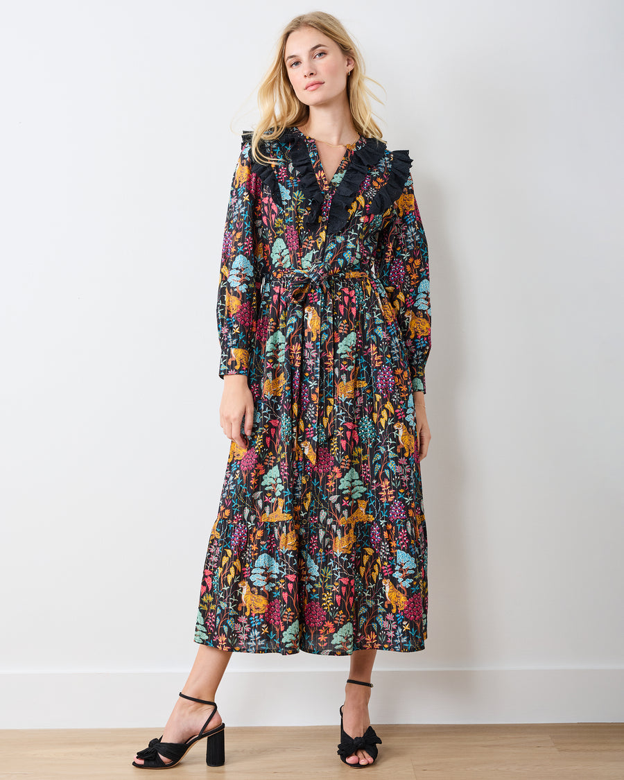 Garden Menagerie - Macy Dress - Ink - Printfresh