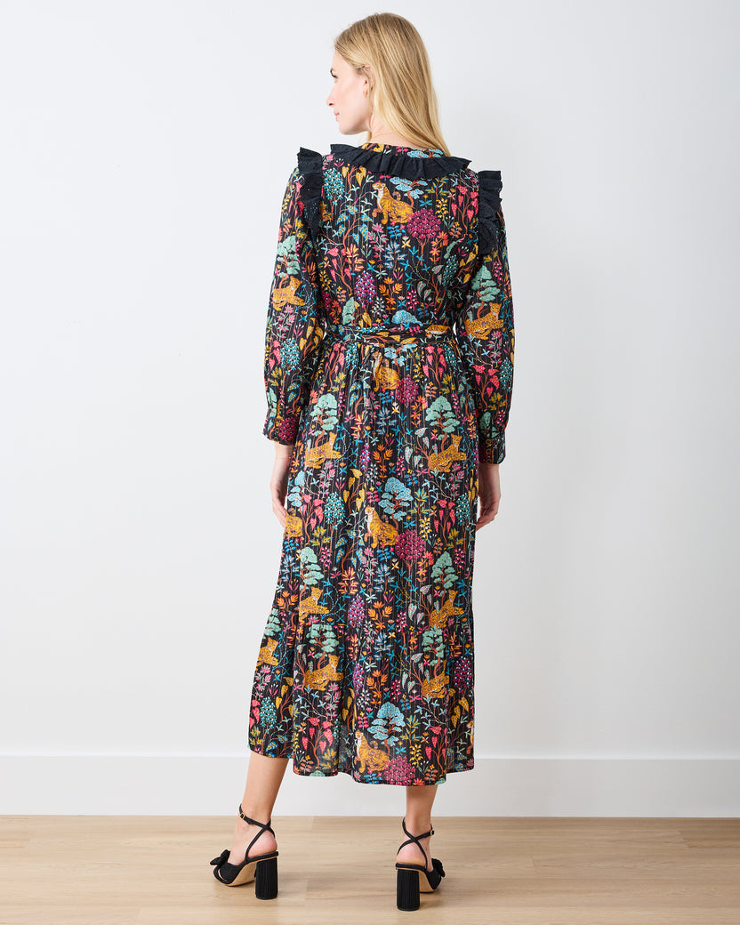 Garden Menagerie - Macy Dress - Ink - Printfresh
