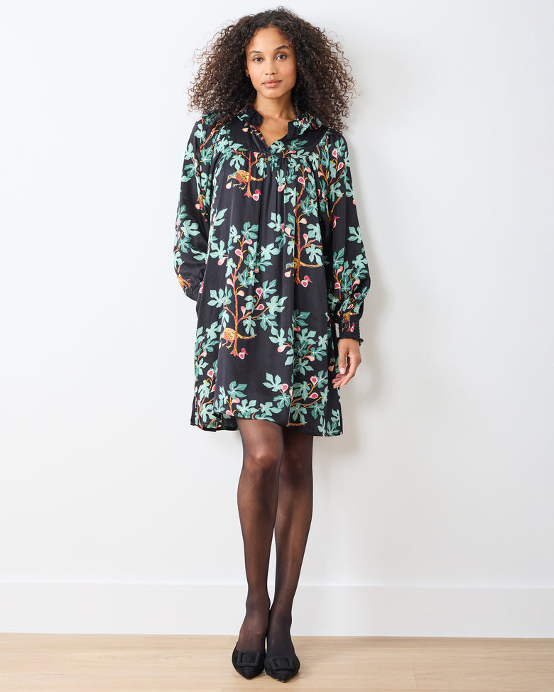 Pheasant & Figs - Magnolia Dress - Ink - Printfresh