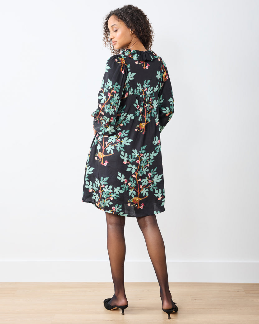 Pheasant & Figs - Magnolia Dress - Ink - Printfresh